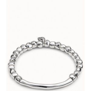 UnoDe50 Journey Beaded Bracelet, Silver Plated